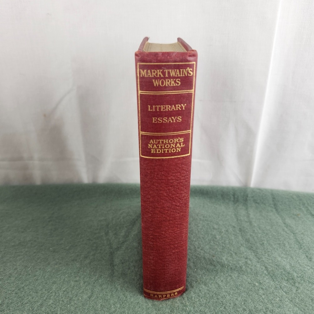 Mark Twain's Works Literary Essays Author's National Ed Harpers 1900